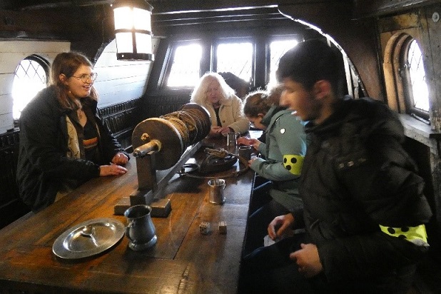 Aboard the Golden Hinde